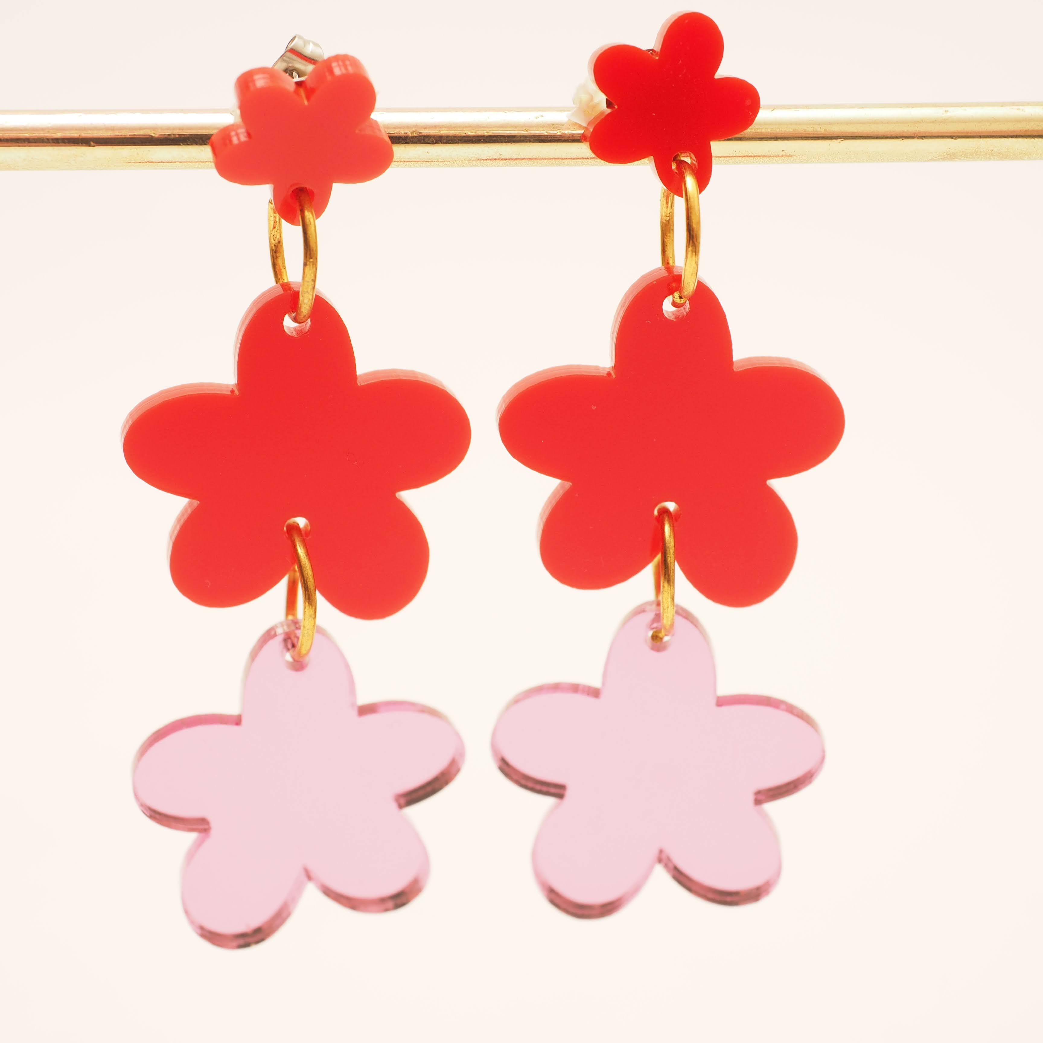 Flower Power dangle earrings