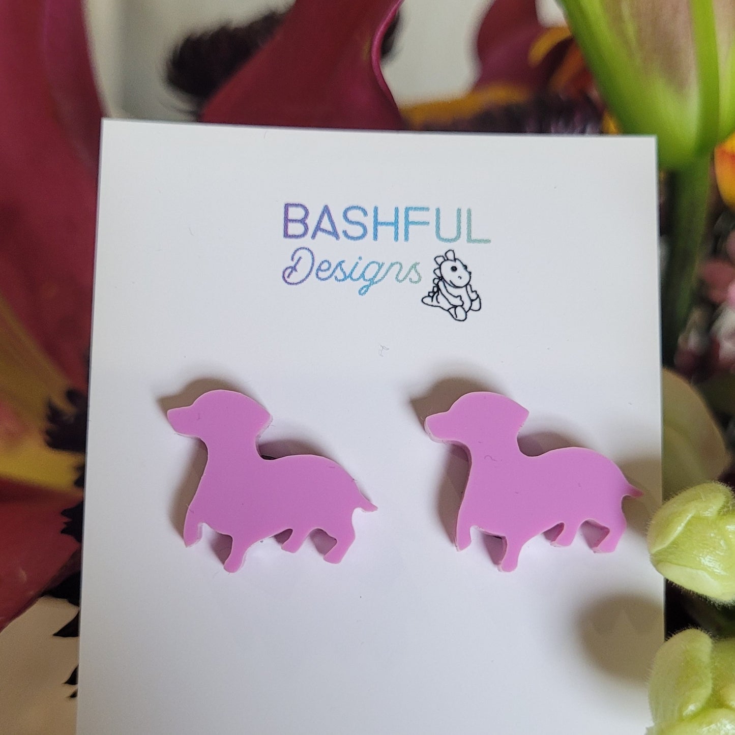 Sausage Dog Stud Earrings