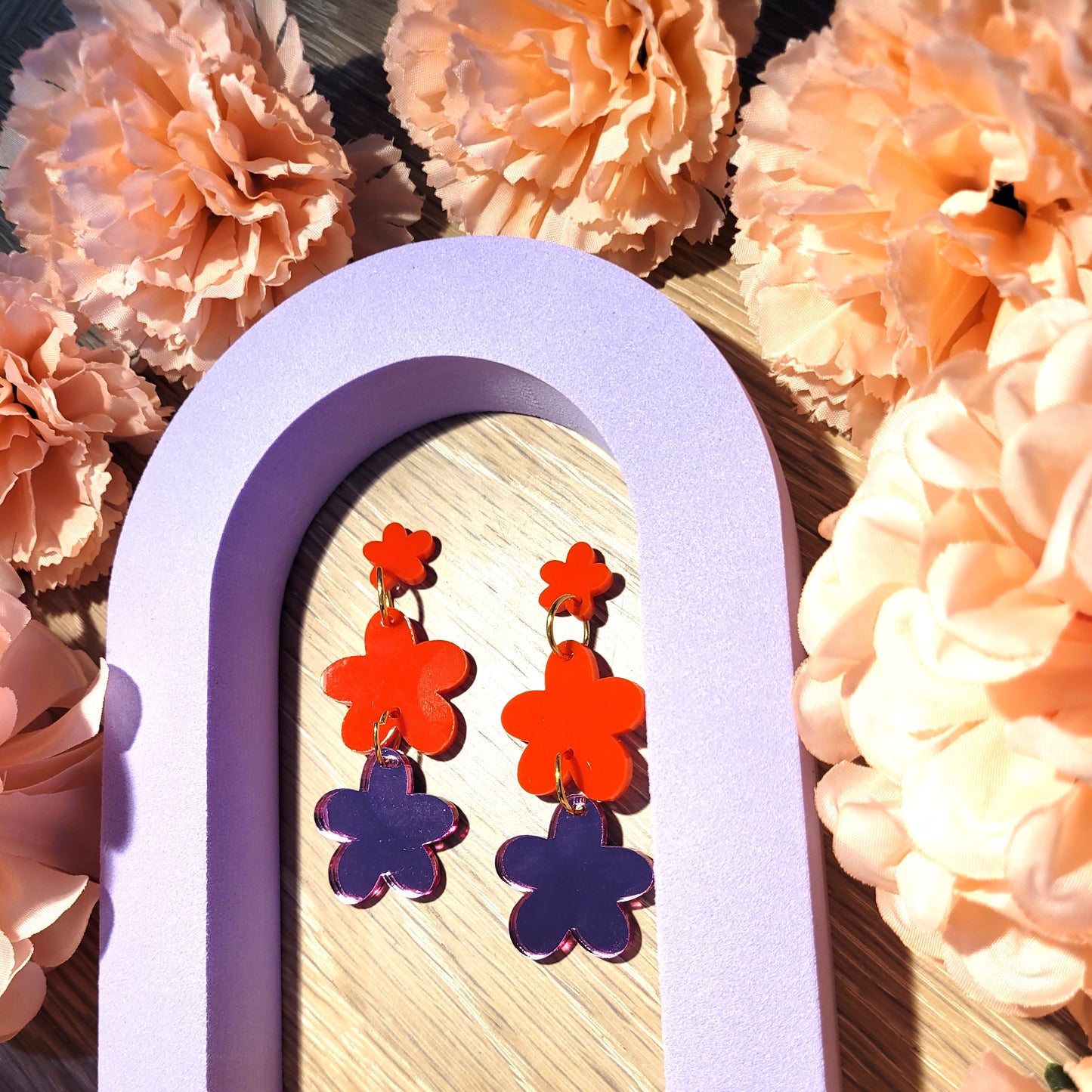 Flower Power Dangle Earrings