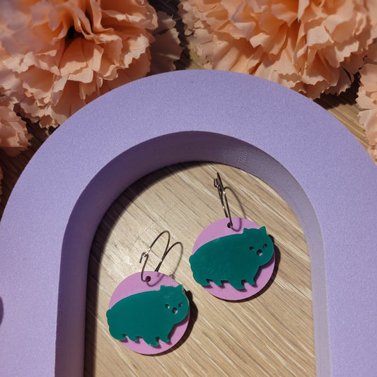 Wombat Earrings