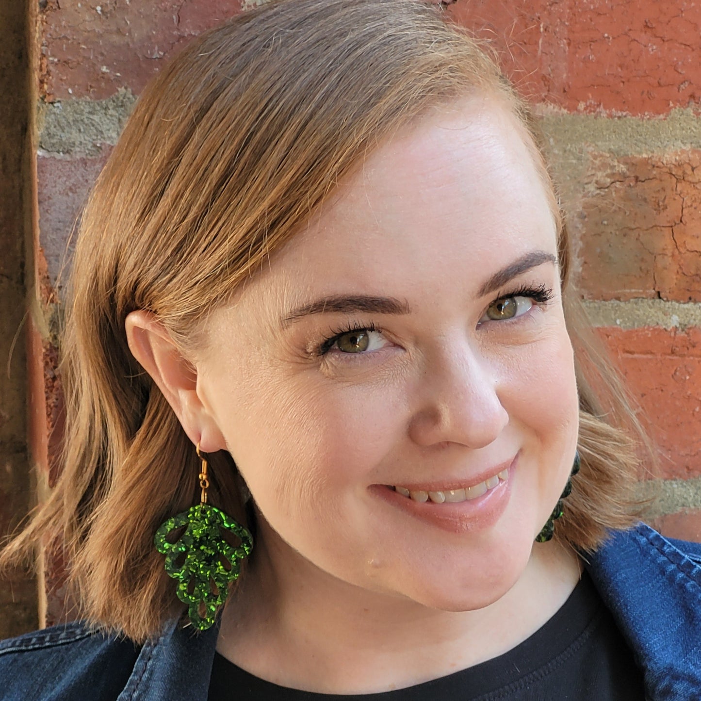 Green Leaf Vintage Style Earrings