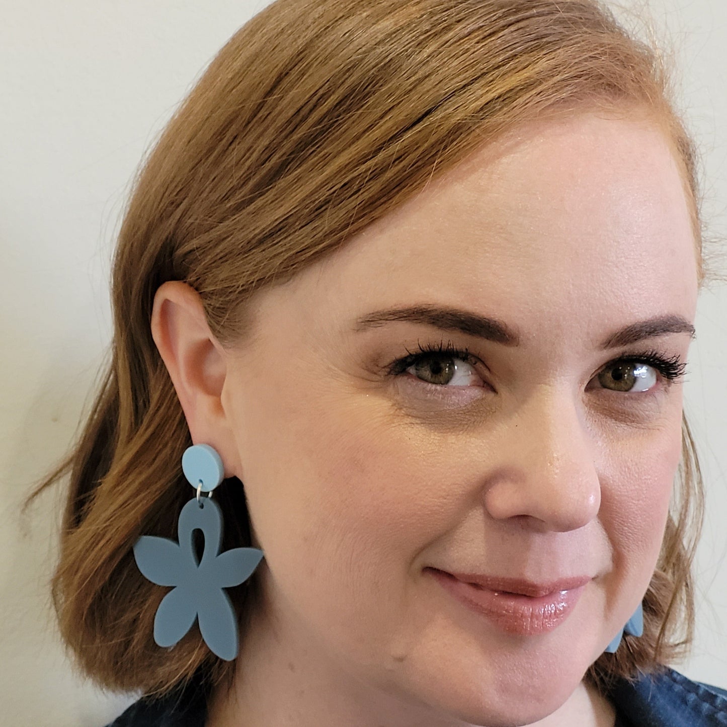 Blue Flower Earrings