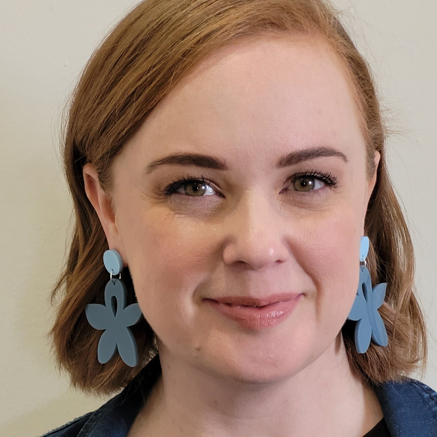 Blue Flower Earrings