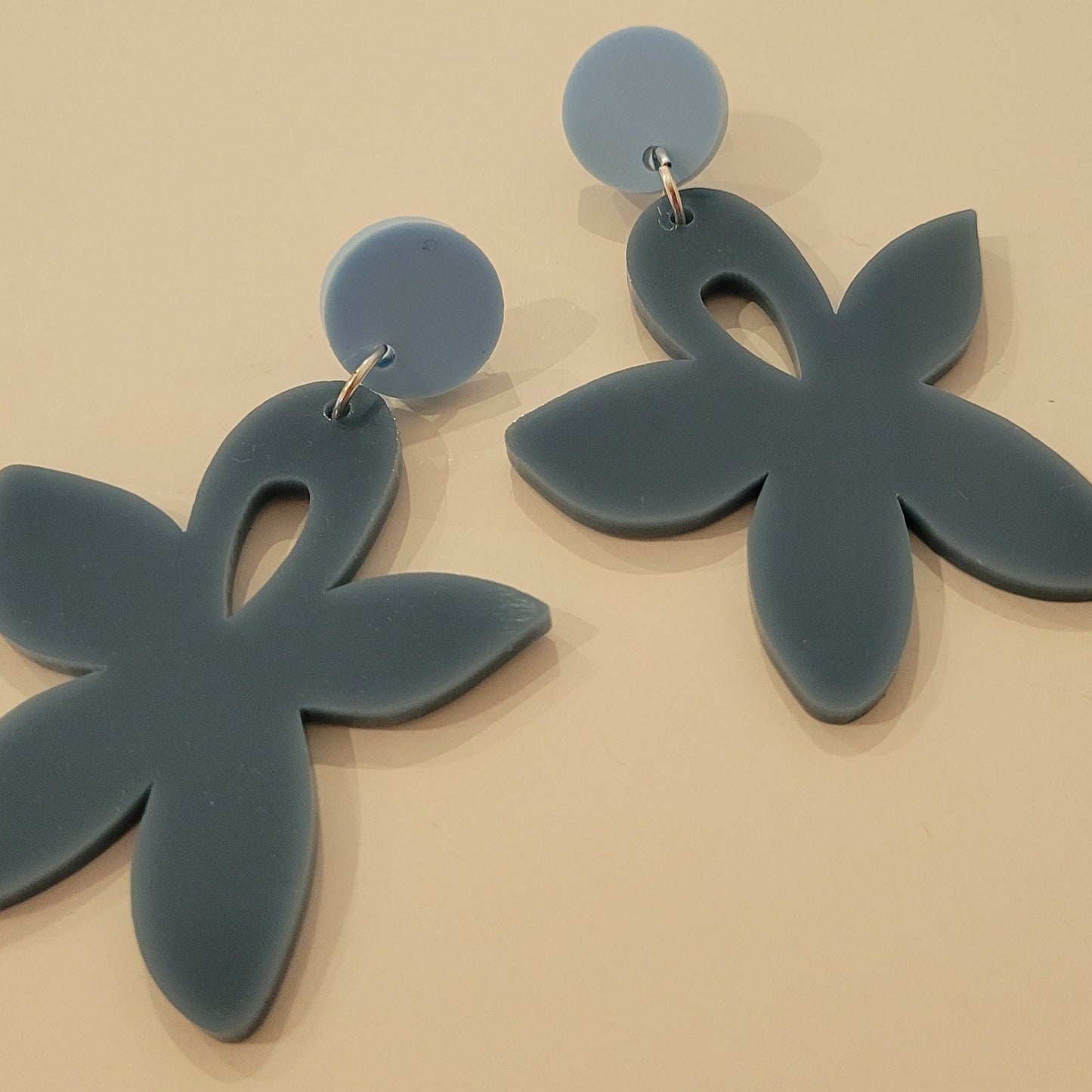 Blue Flower Earrings