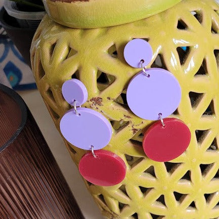 Lilac Chandelier Earrings