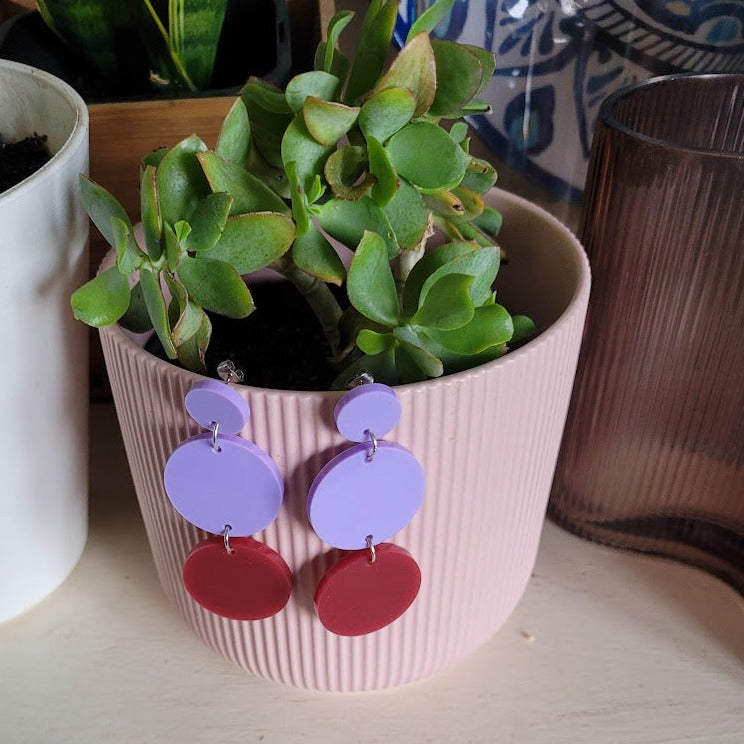 Lilac Chandelier Earrings